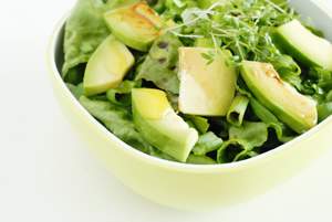 green avocado salad