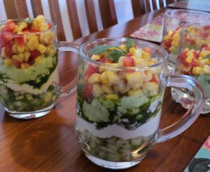 Mexican Layer Salad plus kids version