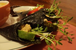 sunflower sprout nori rolls