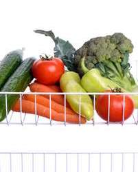 vegetables in fridge