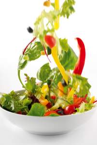 falling vegetable salad